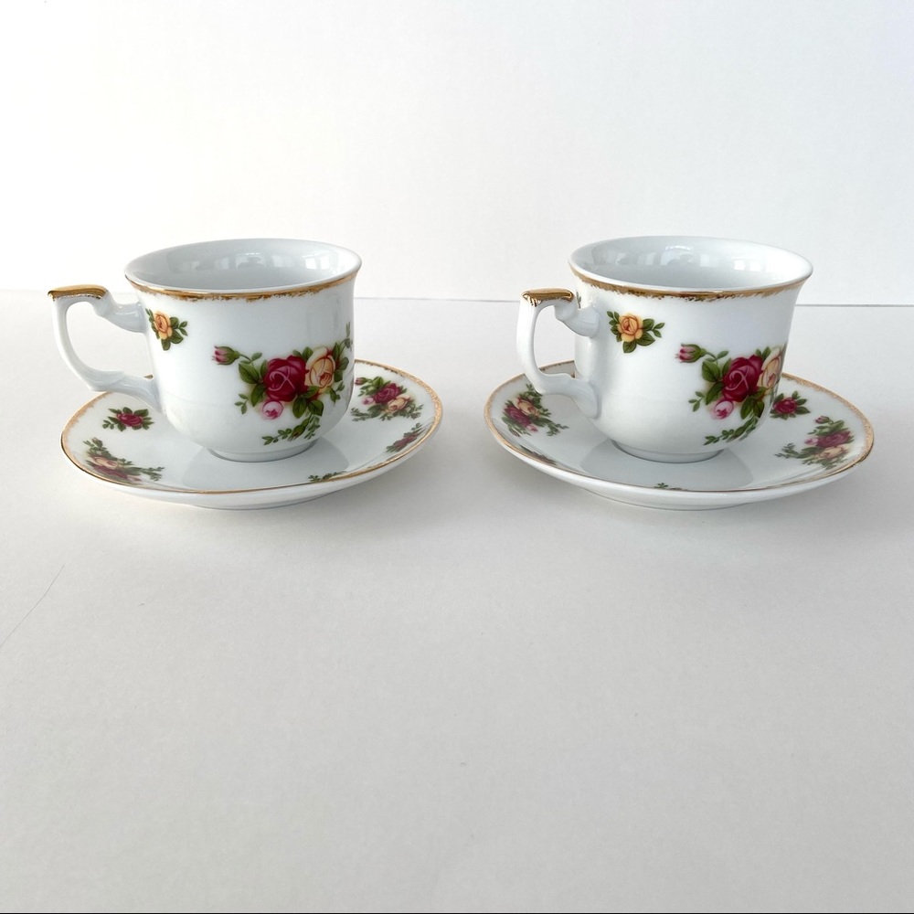 4pc Small Tea Cup Set 2006 Old Country Roses - Picture 3 of 16